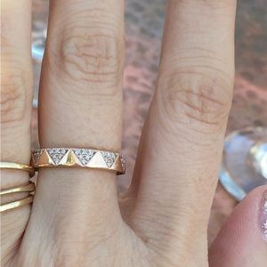 Dana Rebecca Rose Gold Eternity Band with Diamonds
